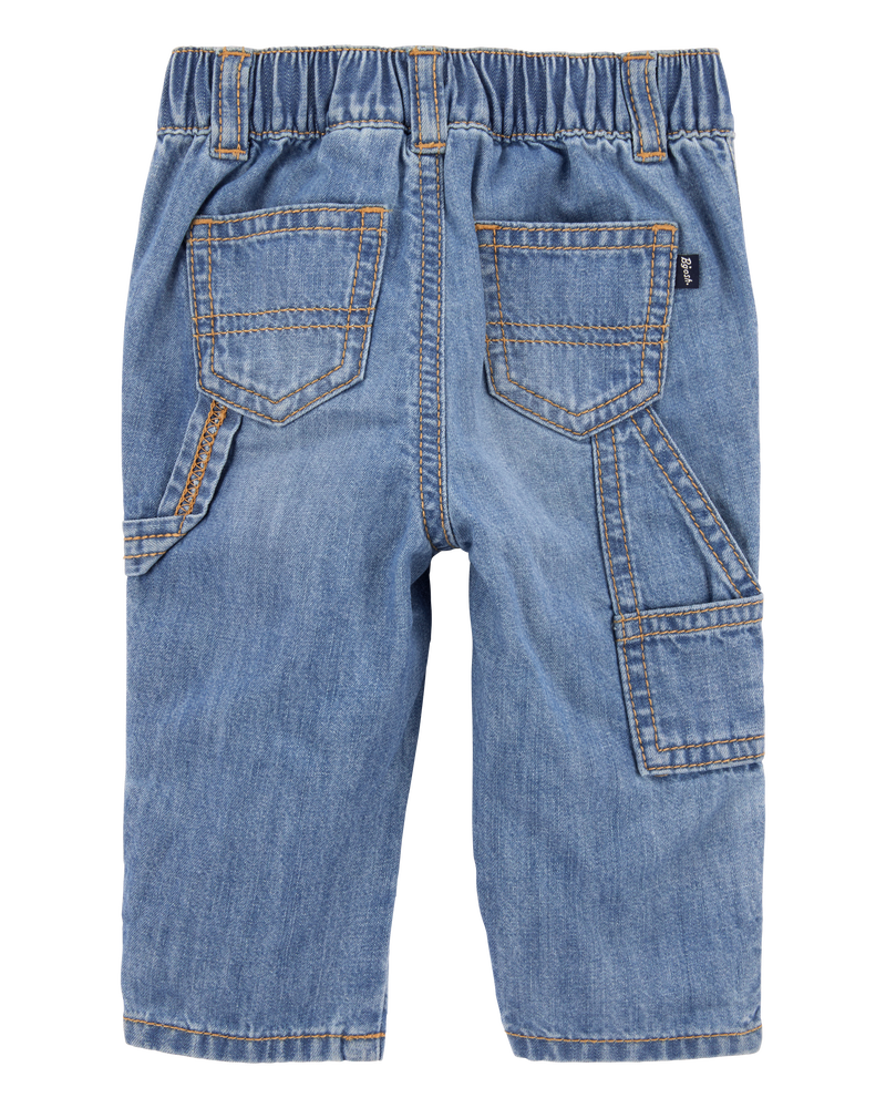 Baby Roll-Up Cuff Jeans - Blue, image 2 of 4 slides
