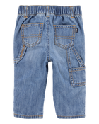 Baby Roll-Up Cuff Jeans - Blue, image 2 of 4 slides