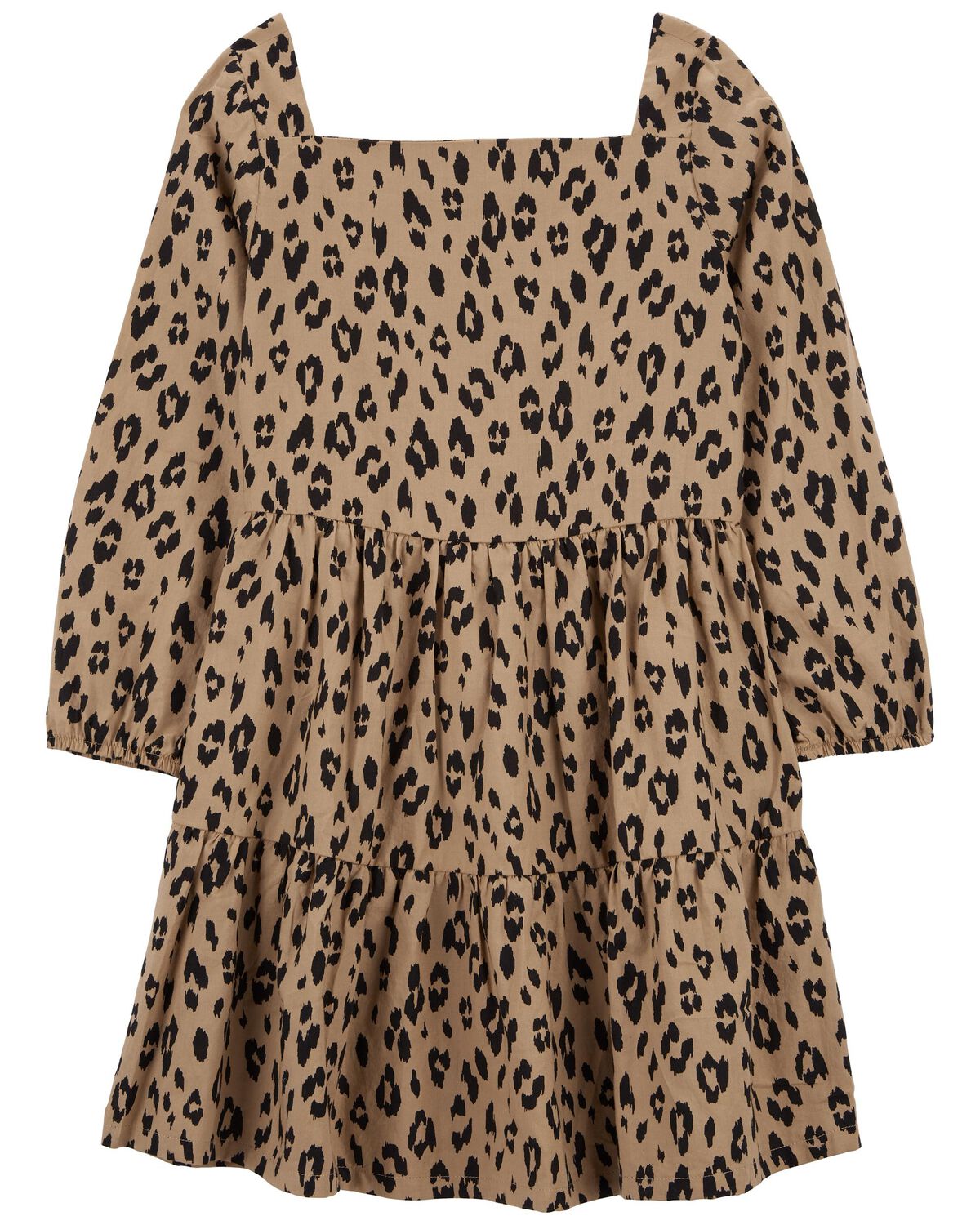 Brown Kid Leopard Twill Dress | carters.com