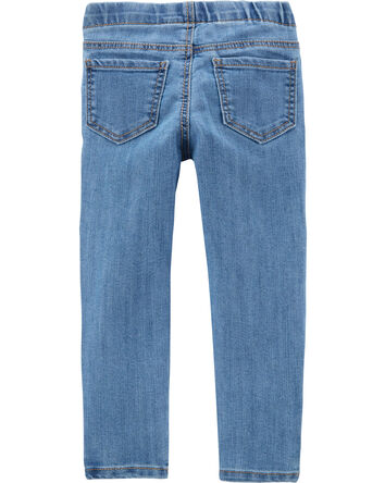 Kid Medium Blue Wash Skinny-Leg Jeans, 