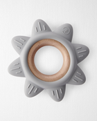 Little Planet Silicone &  Wood Teether - Grey, image 1 of 3 slides