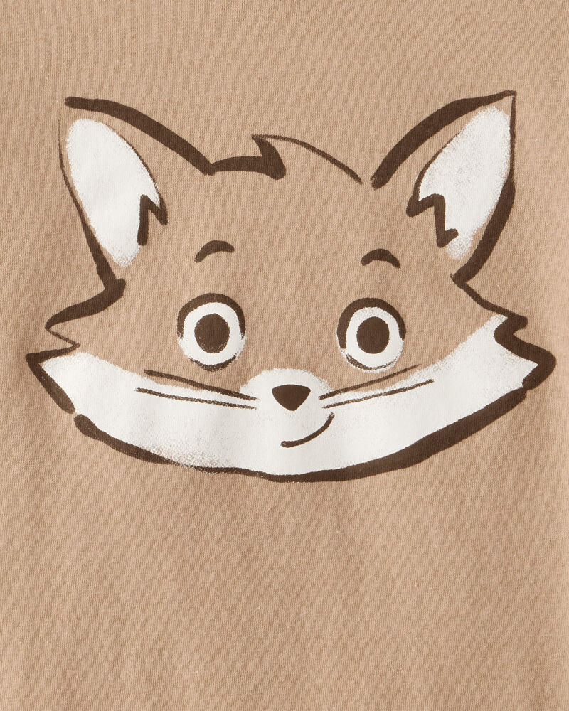 Toddler Boy Fox Long-Sleeve Graphic Tee - Brown, image 2 of 3 slides