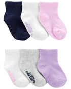 Baby 6-Pack Crew Socks, image 1 of 2 slides