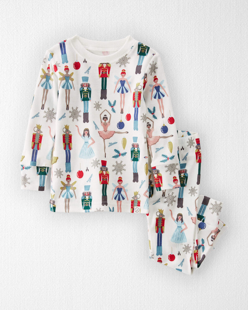 Baby Organic Cotton Pajamas Set in Holiday Nutcracker, image 1 of 4 slides