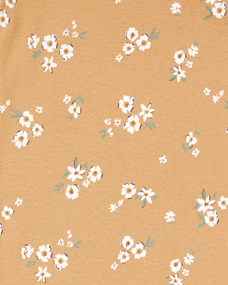 Baby 5-Pack Floral Short-Sleeve Cotton Bodysuits, image 4 of 7 slides