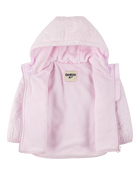 Toddler Floral Quilted Midweight Jacket - Pink, image 2 of 3 slides