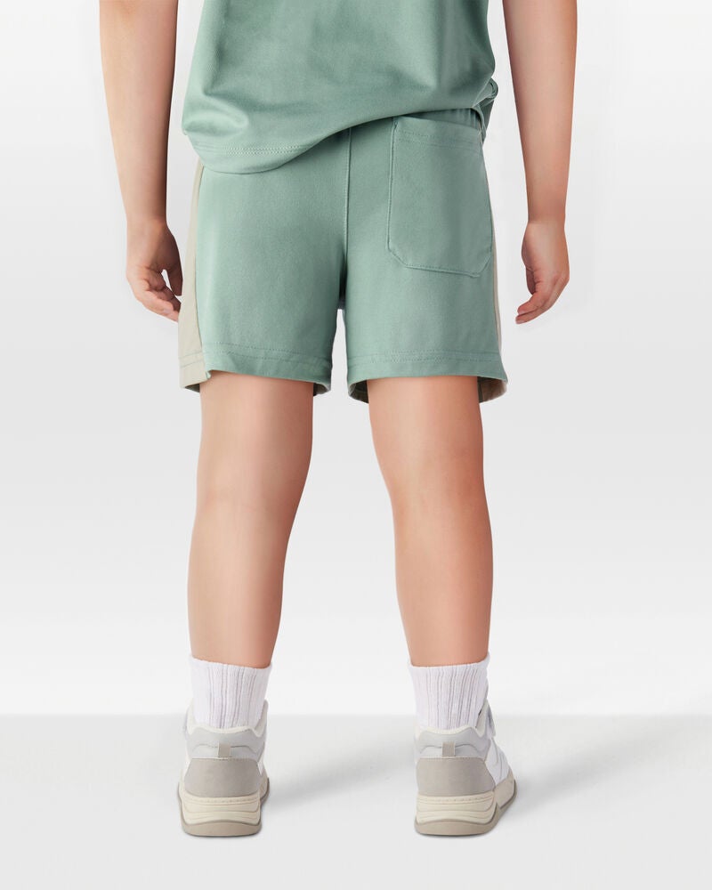 Toddler Colorblock Pull-On Active Shorts - Green, image 3 of 6 slides