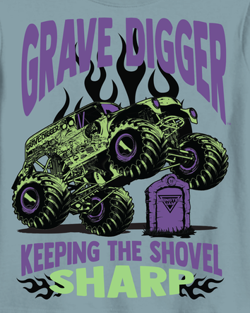 Kid Monster Jam™ Grave Digger Short-Sleeve Graphic Tee - Blue, 
