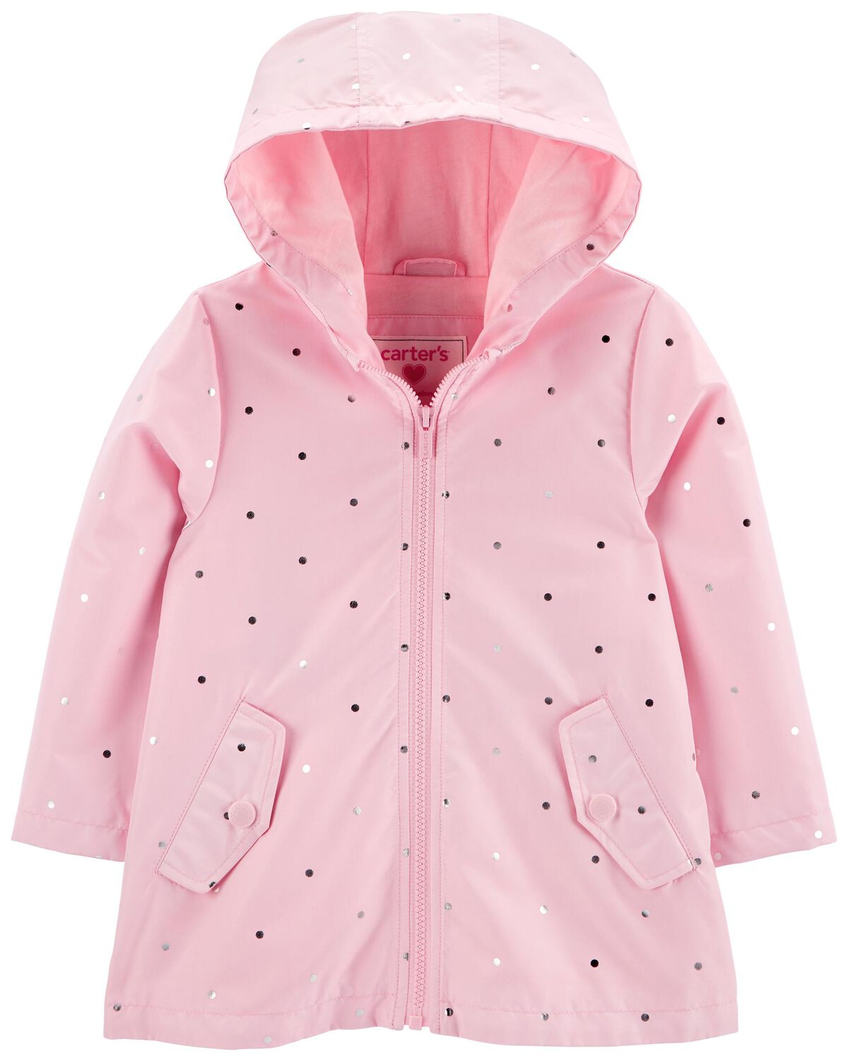 Pink Toddler Carter's Polka Dot Rain Coat