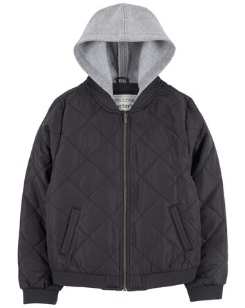 Kid Quilted Bomber Jacket, 