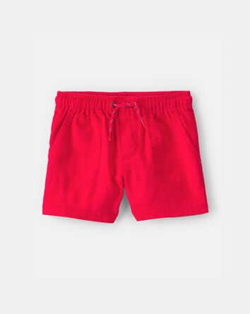 Toddler Boy Twill Shorts - Red, 