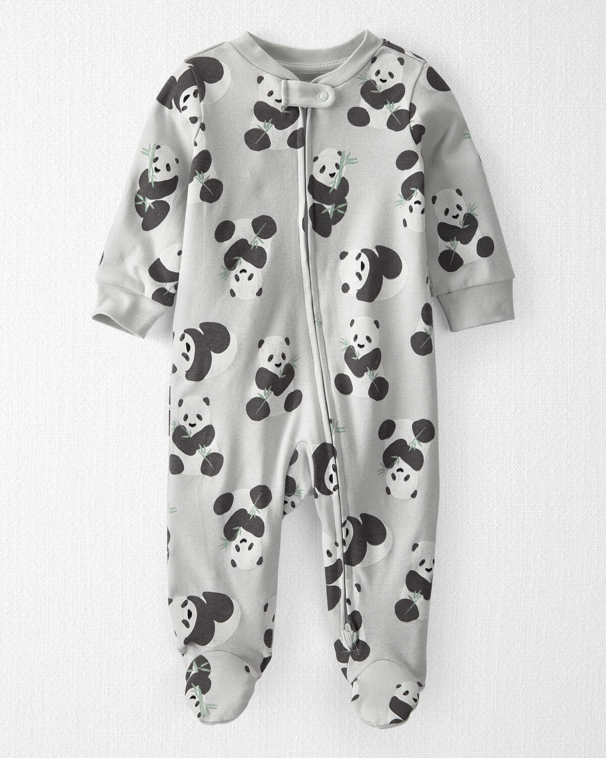 Panda Print Baby Organic Cotton Sleep & Play Pajamas