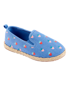 Toddler Strawberry Slip-On Casual Shoes - Blue, image 1 of 6 slides