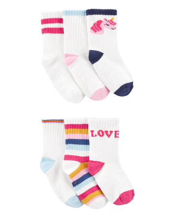 Toddler 6-Pack Crew Socks, 