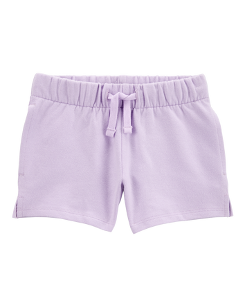 Baby Pull-On French Terry Shorts - Purple, 