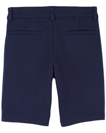 Kid Ponte Knit Uniform Shorts, 