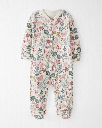 Baby Organic Cotton 2-Way Zip Sleep & Play Pajamas, 