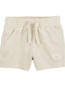 Khaki - Baby Pull-On French Terry Shorts