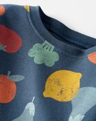 Toddler Organic Cotton Veggie Print Pajamas Set, image 2 of 4 slides