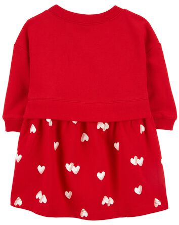 Baby Love Hearts French Terry Dress, 