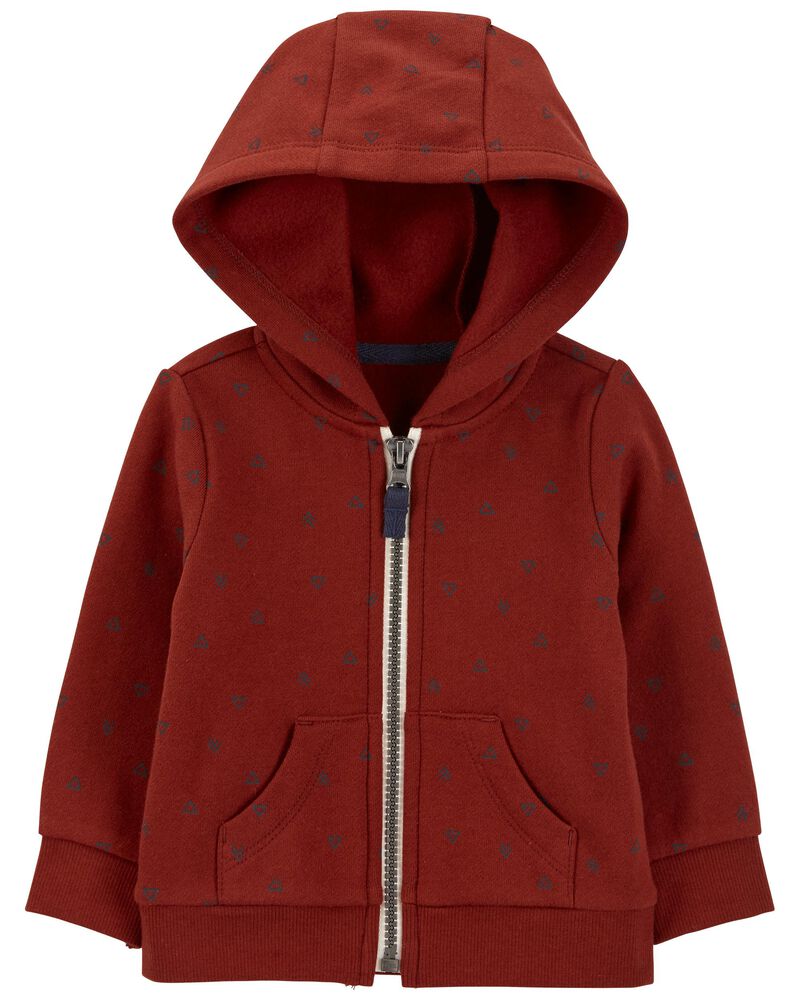 Baby Zip-Up Fleece Hoodie, image 1 of 3 slides
