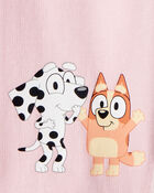 Toddler Bluey French Terry Drawstring Joggers - Pink, image 4 of 4 slides