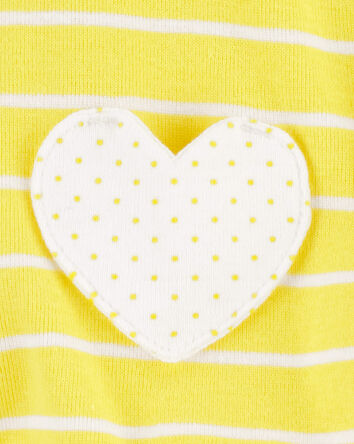 Baby Heart Pocket Cotton Romper, 