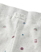 Baby 2-Piece Organic Cotton Waffle Knit Set in Icon Print, image 3 of 6 slides