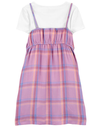 Kid Plaid 2-Piece Dress, 