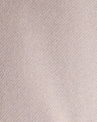 Baby Girl Long-Sleeve Quarter-Zip Pullover Sweatshirt - Brown, image 2 of 3 slides