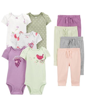 Baby 9-Piece Bodysuits & Pants Set