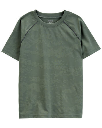 Kid Camo Jacquard Stretch Tee, 