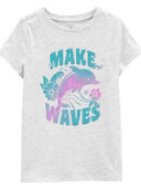 Heather - Kid Make Waves Dolphin Graphic Tee