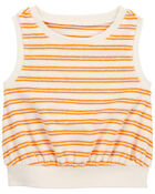 Toddler Striped Terry Tank, image 1 of 3 slides