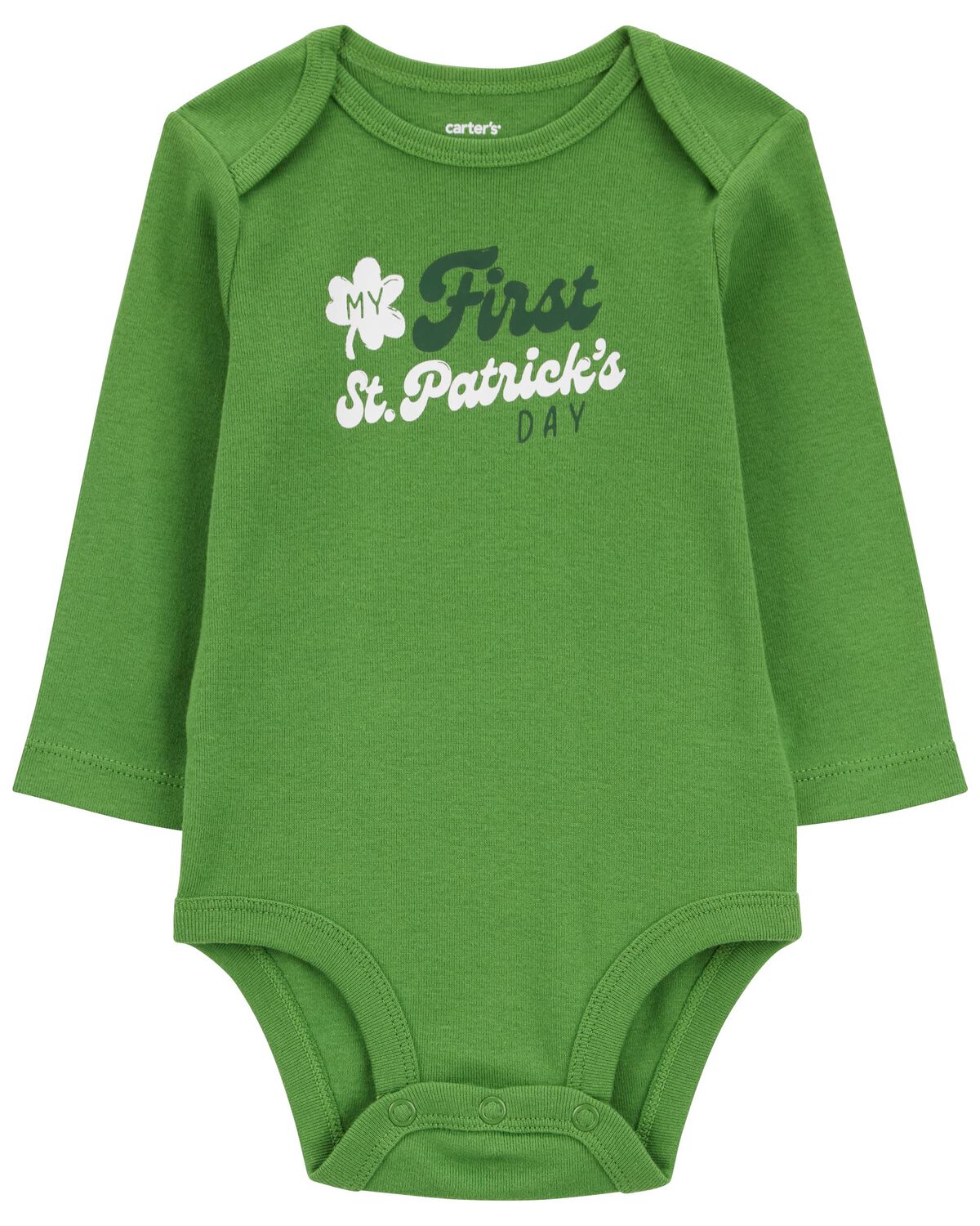 Green Baby First St. Patrick's Day Bodysuit