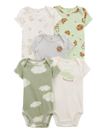 Baby 5-Pack Short-Sleeve Bodysuits, 