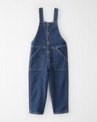 Toddler Denim Overalls Made With Organic Cotton, image 1 of 4 slides