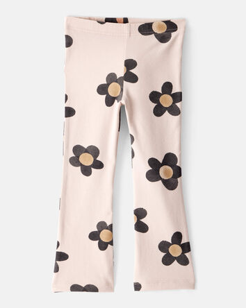 Toddler Girl Floral Cotton Flare Active Pants, 