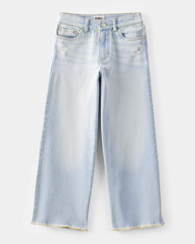 Kid High Rise Baggy Wide Leg Jeans - Lily Light Denim Wash, image 1 of 5 slides