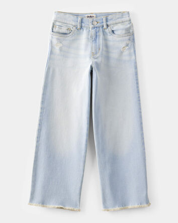 Kid High Rise Baggy Wide Leg Jeans - Lily Light Denim Wash, 