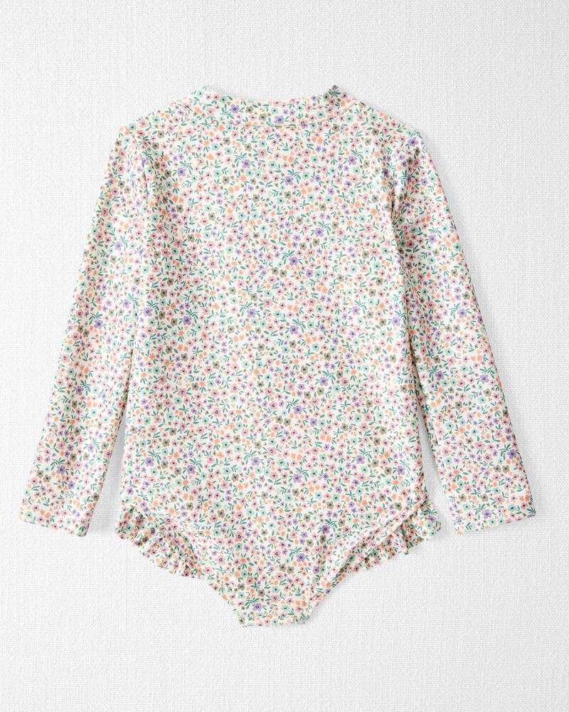Toddler Girl Recycled Ruffle Swimsuit, image 2 of 4 slides