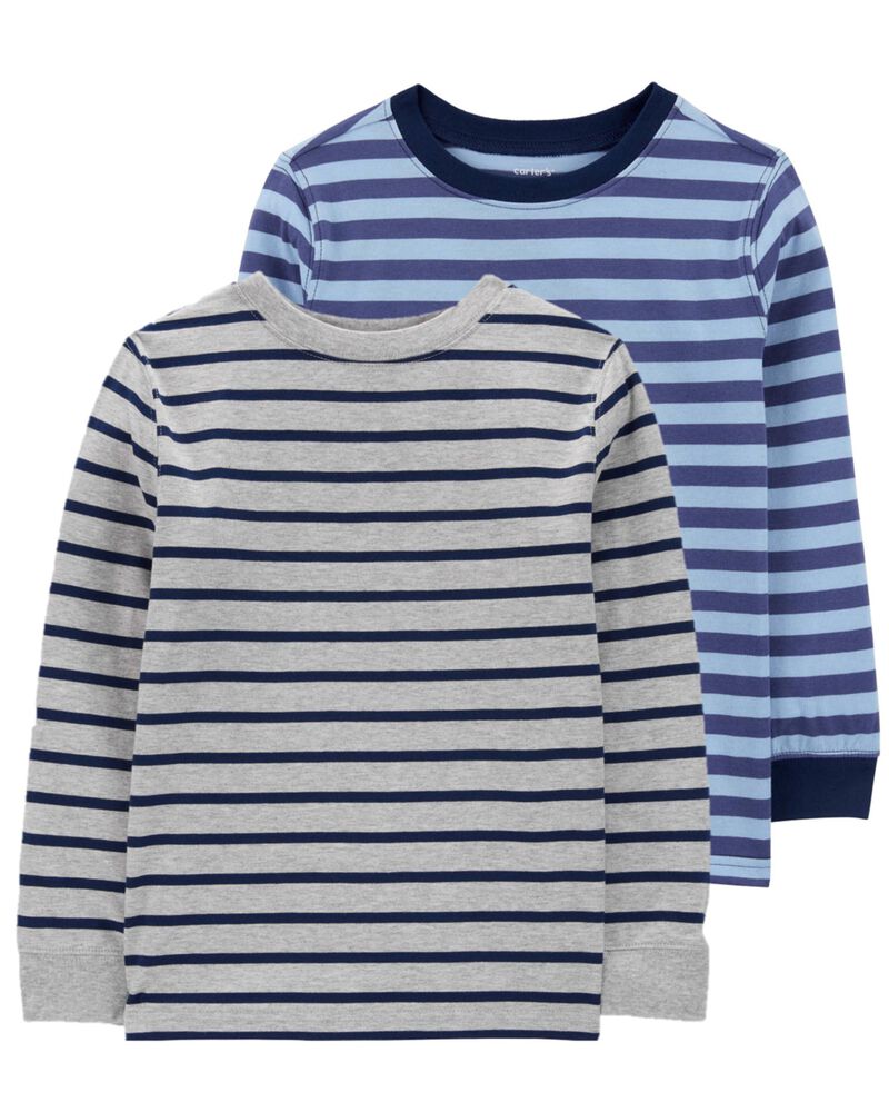 Kid 2-Pack Striped Long-Sleeve Tees
, image 1 of 5 slides