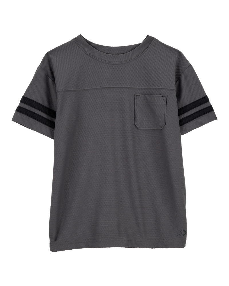 Kid Striped Short-Sleeve Tee - Black, image 1 of 3 slides