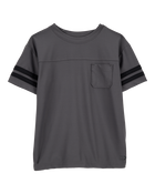 Kid Striped Short-Sleeve Tee - Black, image 1 of 3 slides