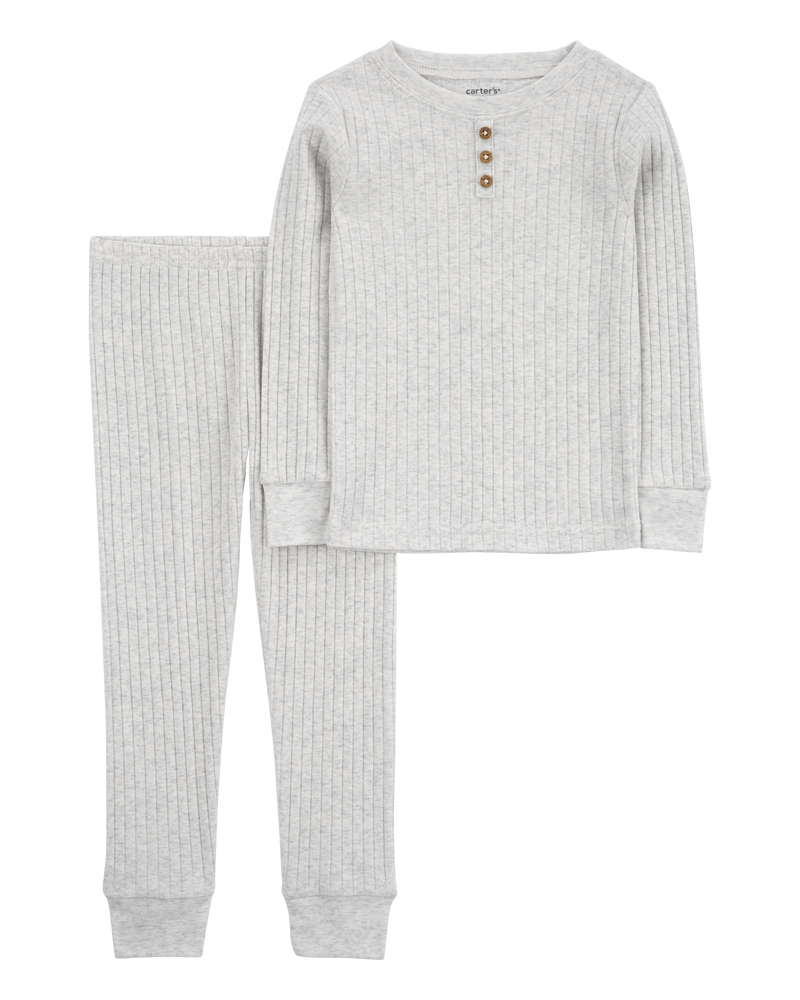 Toddler 2-Piece Drop Needle Pajamas, image 1 of 3 slides