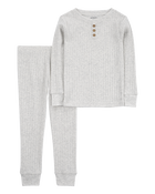Toddler 2-Piece Drop Needle Pajamas, image 1 of 3 slides