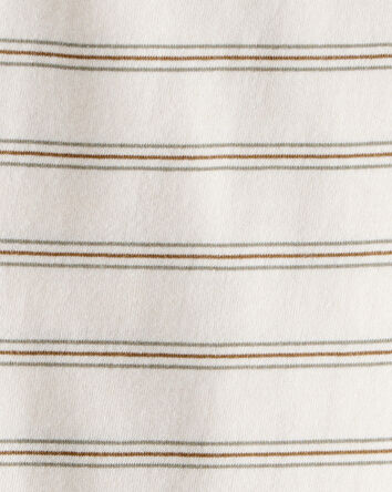 Toddler Boy Striped Short-Sleeve Pocket Tee - Tan, 