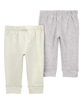 Baby 2-Pack Jogger Pants - Green/Grey, 