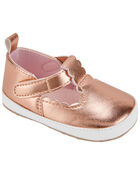 Baby Metallic Slip-On Crib Shoes, image 1 of 7 slides