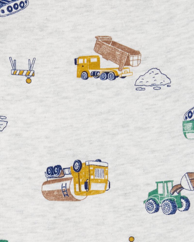 Baby Boy 5-Pack Construction Short-Sleeve Bodysuits, image 2 of 8 slides